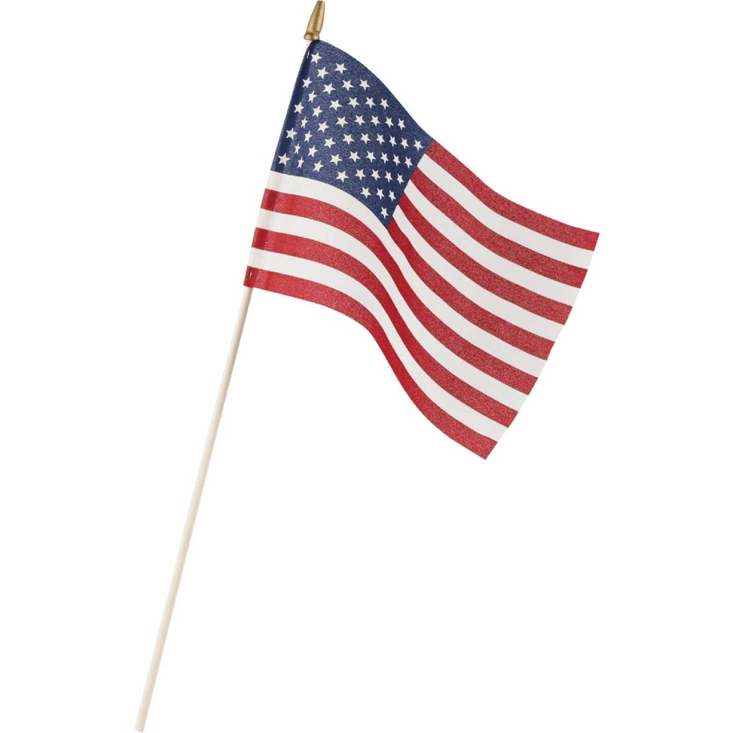 Valley Forge 8 In. x 12 In. Polycotton Stick American Flag Image 1